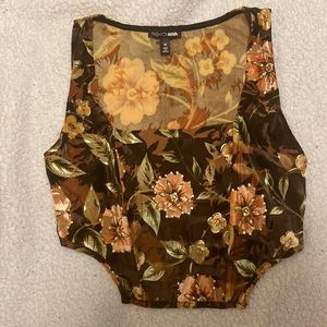 Fashion nova floral corset